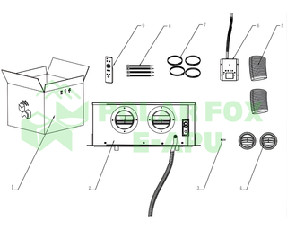 12V EVAPORTATOR UNIT - POLAR FOX APU (11.01.0135)